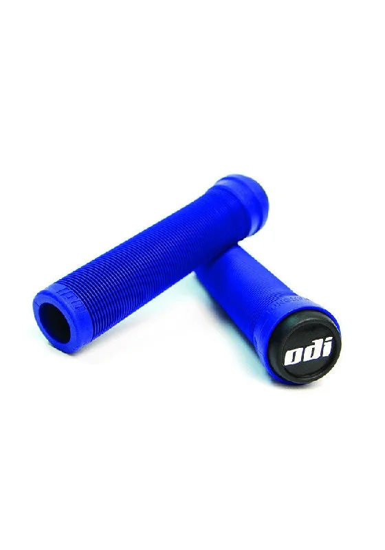 ODI Longneck Soft Flangeless Grips 135mm - Bright Blue