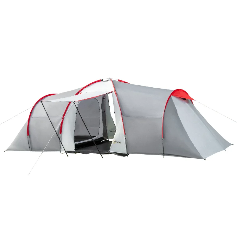 4-6 Man Tunnel Tent with 2 Bedroom