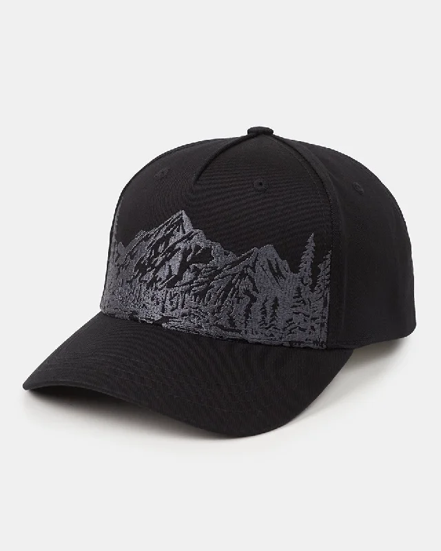 Mountain Scenic Altitude Hat - Meteorite Black