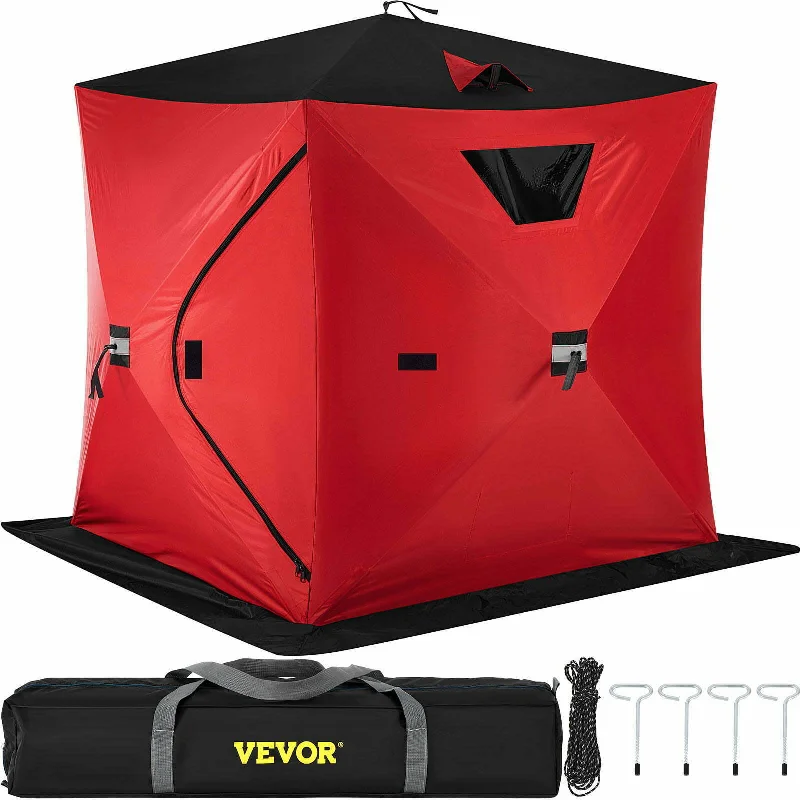 VEVOR Ice Fishing Tent Waterproof Pop-up 2-Person Carrying Bag Ice Shelter Fishi