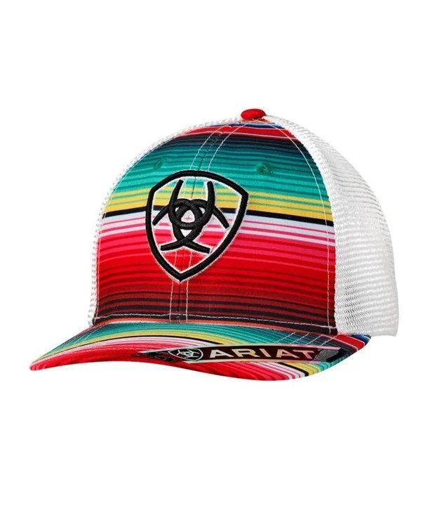 Womens Serape Brim Logo Snapback Hat Baseball Hat