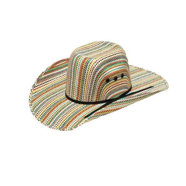 Youth Punchy Straw Cowboy Hat - Rainbow