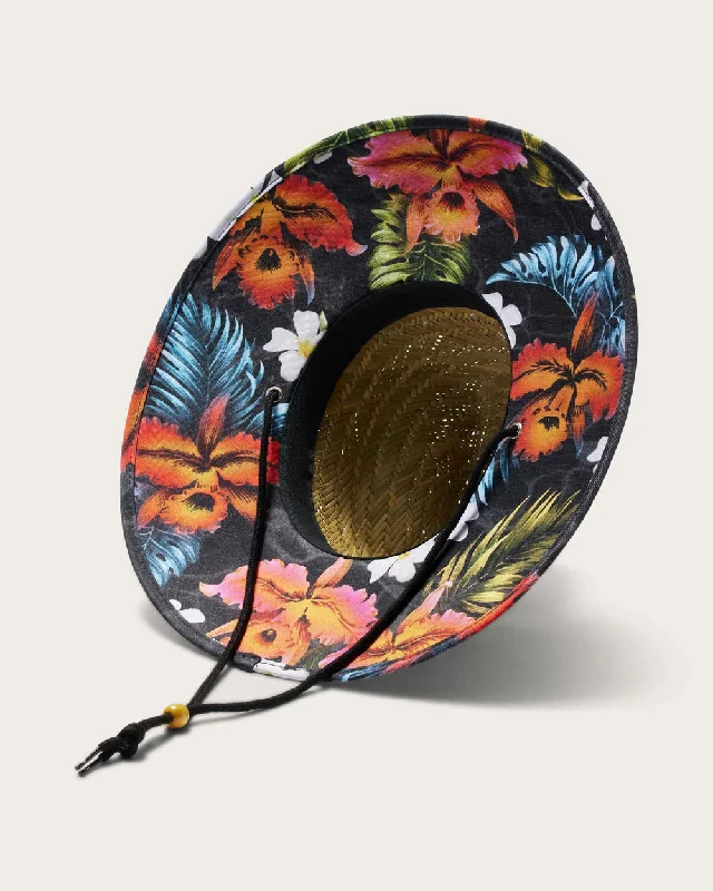 Big Kids KOA Straw Hat - Hawaiian Floral