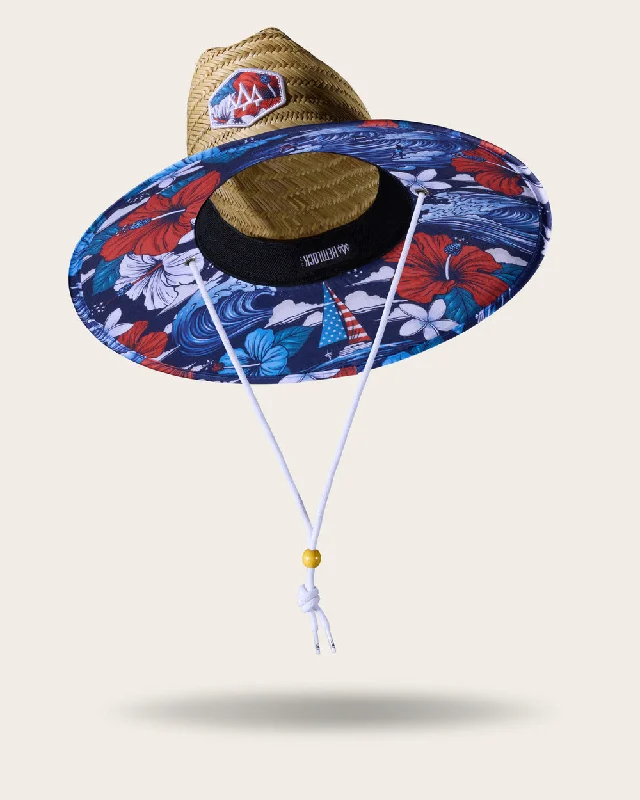 Midway Straw Hat - USA Floral