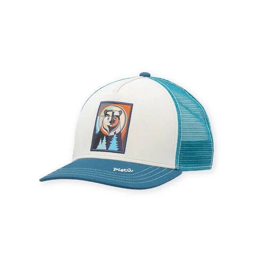 Wilder Trucker Hat - Teal/Bear