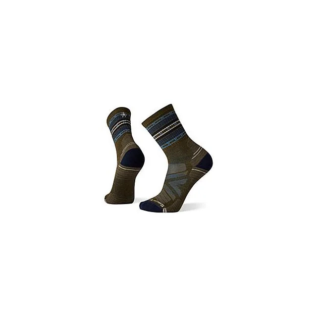 Hike Light Cushion Spiked Stripe Crew Socks