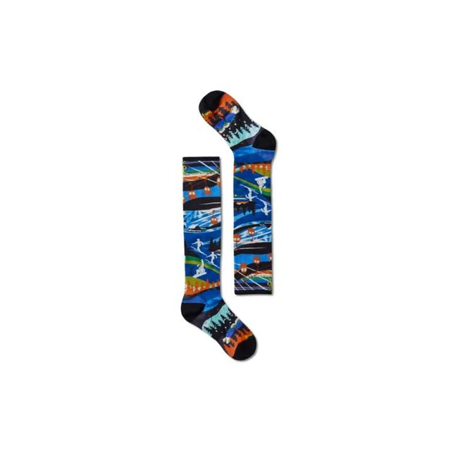 Junior Ski Zero Cushion Skication Print OTC Socks