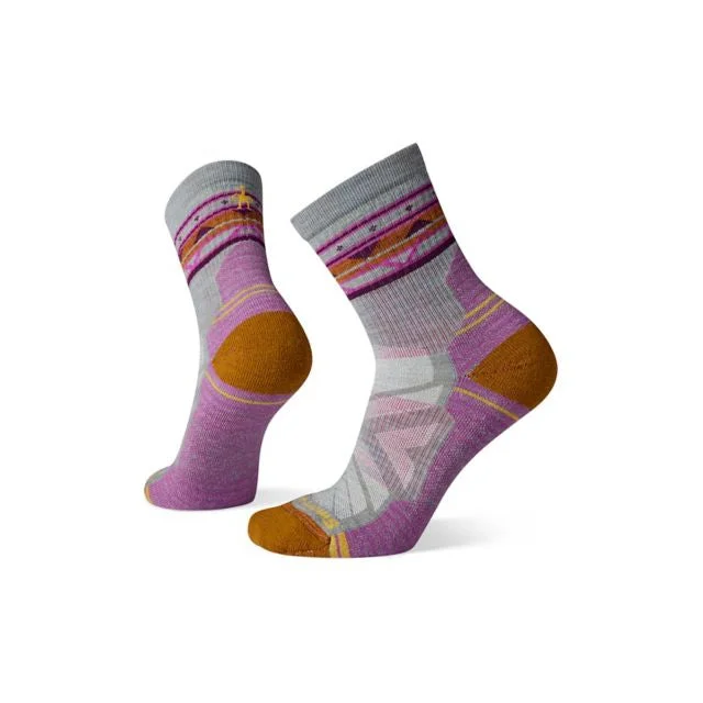 Women's Hike Light Cushion Zig Zag Valley Mid Crew Socks