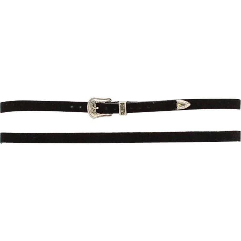 Suede Leather Hatband - Black