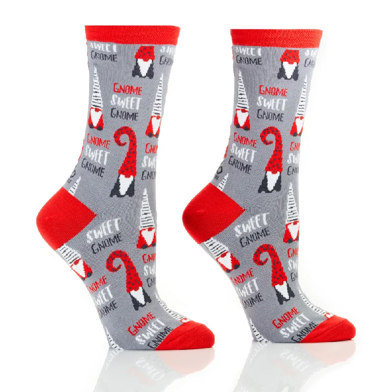 Gnome Sweet Gnome - Cotton Crew Socks