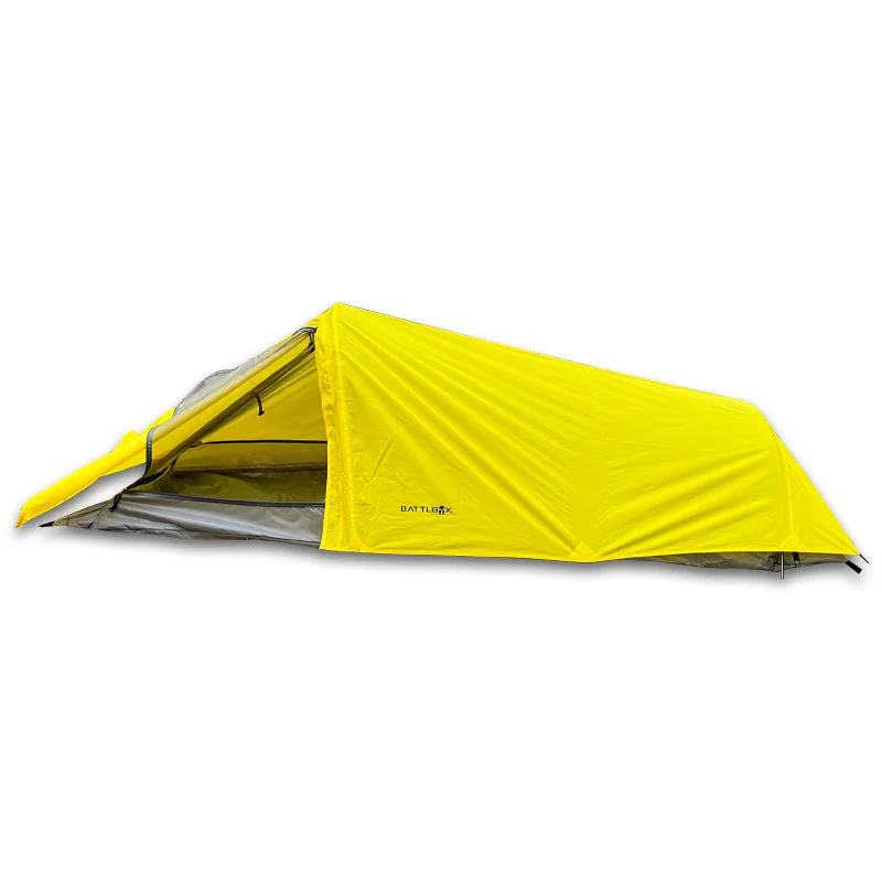 BattlBox Single Man Tent (Yellow/Gray)