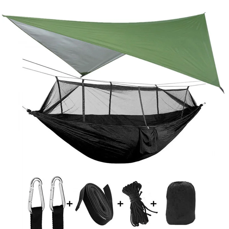 260x140cm GreenG with canopy