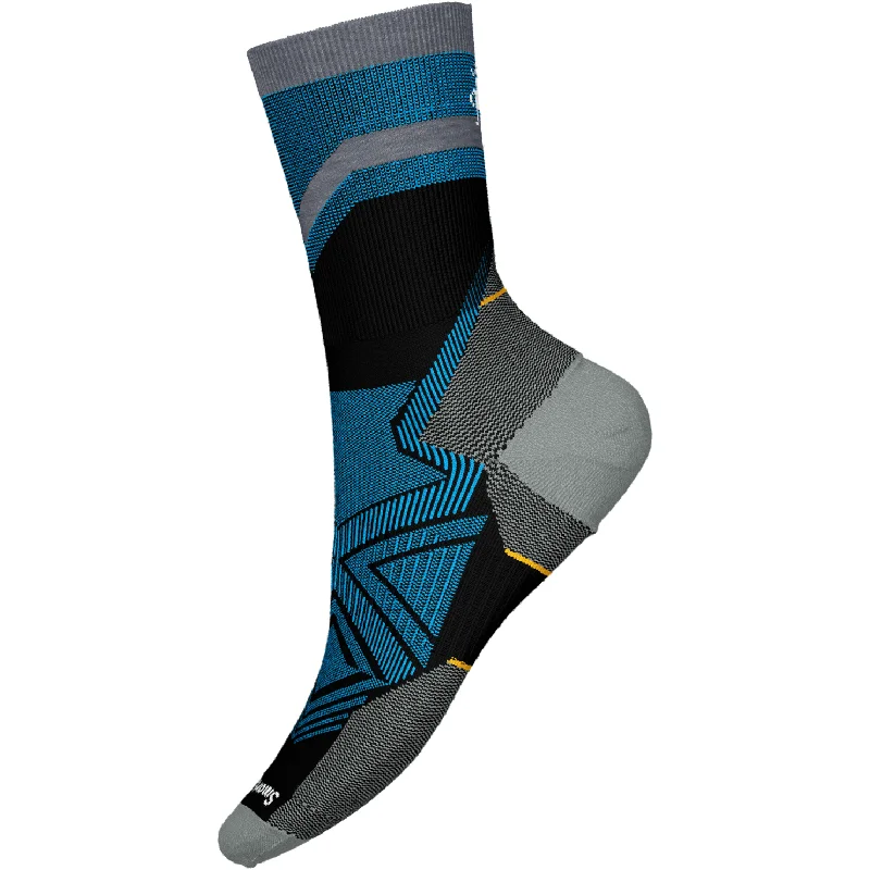 Smartwool Run Zero Cushion Mid Crew Pattern Socks