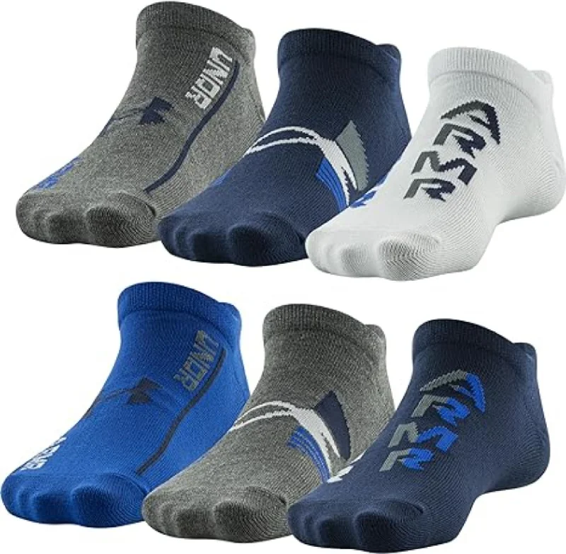 Under Armour Boys' Essential Lite No Show Socks - 6 Pack