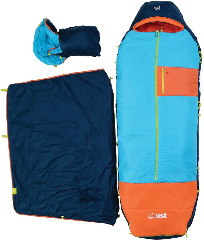 UST Monarch Blue & Orange 74" x 32" Sleeping Bag Short 10470